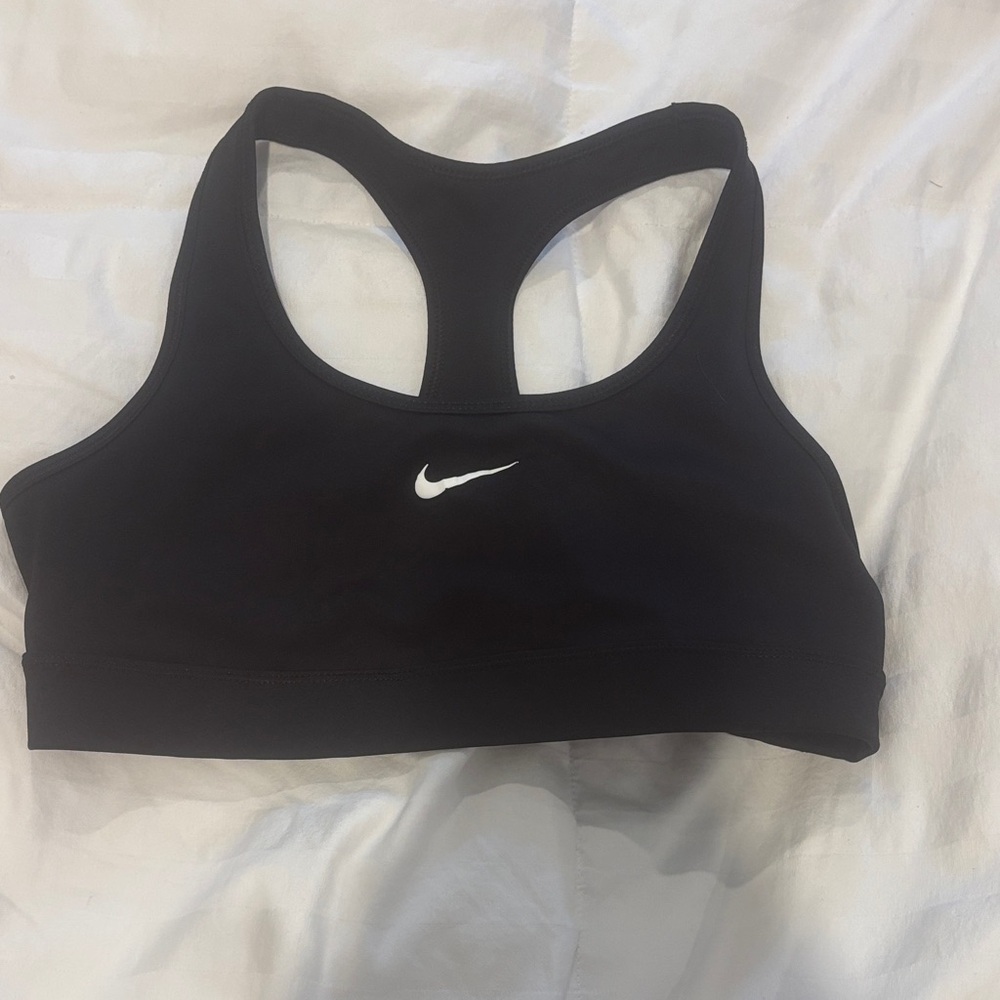 Nike Swoosh Women's Black Racerback Sports Bra